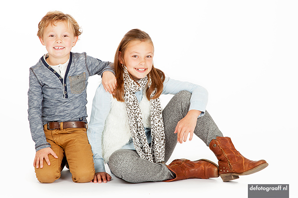 Studiofotografie voorbeeld fotosessie met kinderen